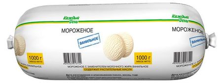 Мороженое Каждый день Ванильное батон ЗМЖ, 1 кг