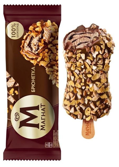 Мороженое эскимо Магнат в шоколаде Брюнетка БЗМЖ, 74 г