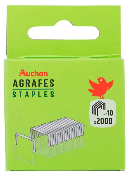 Скобы АШАН Красная птица 10 металлические