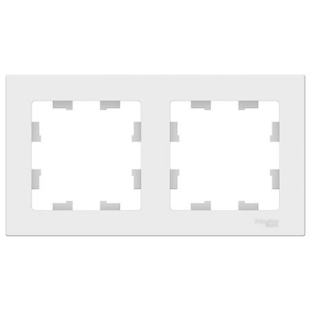 Рамка Systeme Electric AtlasDesign двухместная лотос (ATN001302)