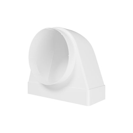 Соединитель пластиковый для плоских воздуховодов 90х220 мм 90° с прямоугольными и круглыми d150 мм прямое соединение