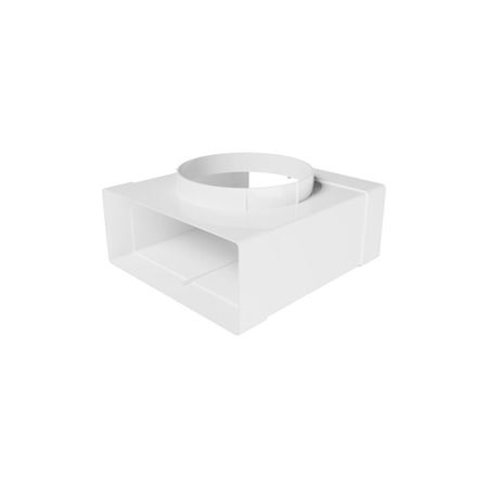 Соединитель пластиковый для плоских воздуховодов 90х220 мм 90° с выходом