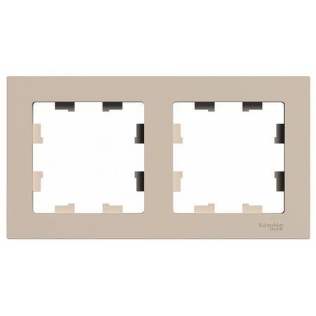 Рамка Systeme Electric AtlasDesign двухместная песочная (ATN001202) песочная рамка сладости а4 657 упаковка