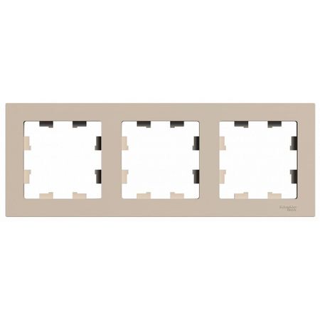 Рамка Systeme Electric AtlasDesign трехместная песочная (ATN001203) песочная рамка сладости а4 657 упаковка