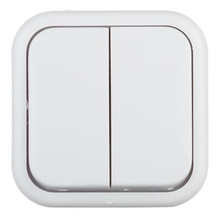 Выключатель Svet двухклавишный накладной белый (0601-00041) юрий велийкович джикович организация и управление в строительстве учебное пособие