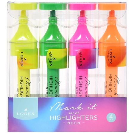 Набор маркеров LOREX Текстовыделители Mark it NEON 1-5 мм ohuhu honolulu маркеров 72 ов