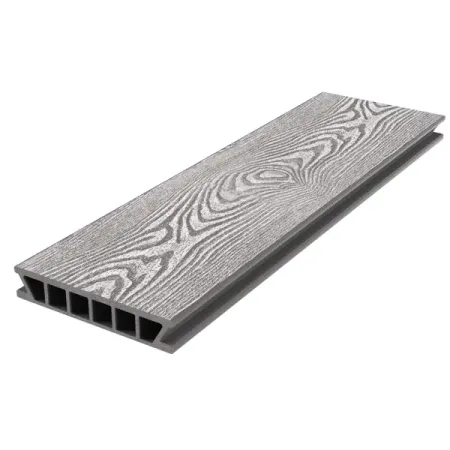 Террасная доска ДПК Holzhof Classic цвет Серый 3000x153x28 мм структура дерева 0.459 м²