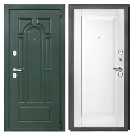 Дверь входная металлическая Порта Альпика 98x205 см правая белый