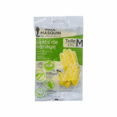 Перчатки хозяйственные Paul Masquin латекс M курносики бутылочка 125 мл 11002 латекс соска