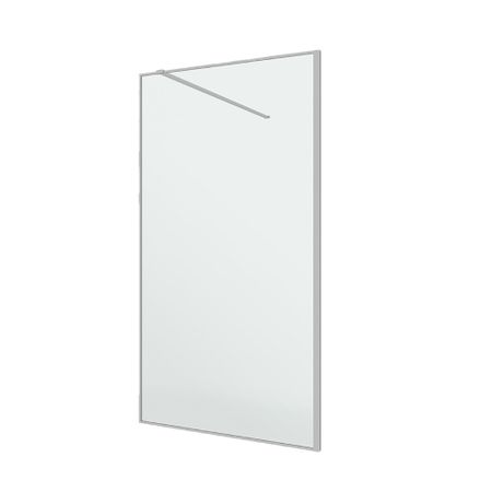 Душевая перегородка Ulitka Walk in Prisma хром 100х195 см стекло прозрачное 6 мм (74104208)