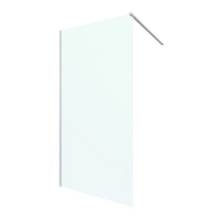 Душевая перегородка Ulitka Walk in Light серебро 90х195 см стекло матовое 8 мм (74104582)