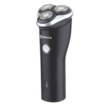 Электробритва SAKURA Бритва электрическая SA-5427BK с триммером, для сухого и влажного бритья бритва электрическая polaris pmr0307rс сеть аккум черн