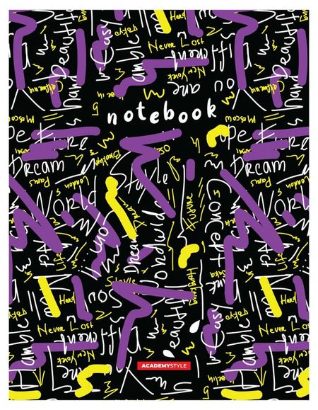 Тетрадь Academy Style в клетку А5, 64 л в ассортименте тетрадь в клетку academy style плавный переход а 48 листов в ассортименте