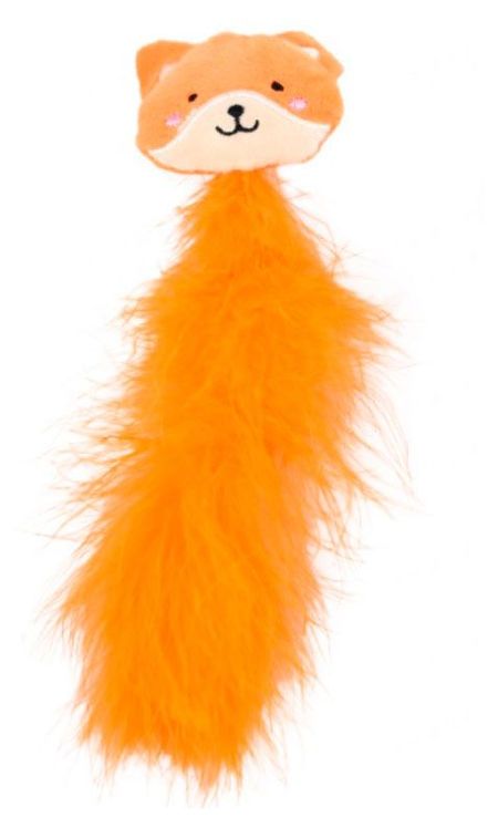 Игрушка для кошек Лисичка с кошачьей мятой, 20 см
