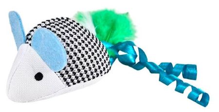 Игрушка для кошек Мышка мягкая с кошачьей мятой, 6,6х20 см