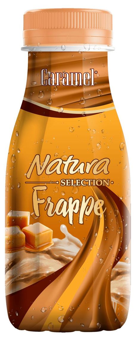 Напиток молочный кофейный Natura Selection Frappe сoffee caramel Кофе фраппе со вкусом карамели охлажденный, 250 г