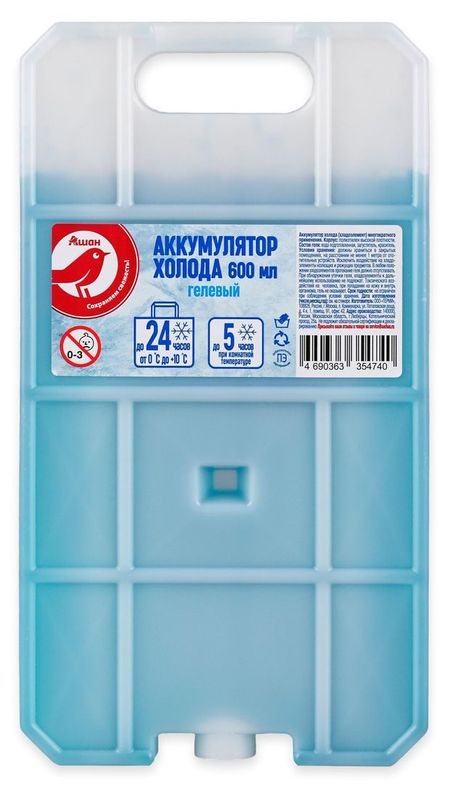 Аккумулятор холода АШАН Красная птица, 600 мл