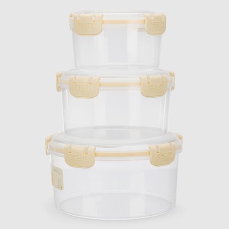 Контейнеры Xidewang пластиковые, для хранения, набор из 3 шт