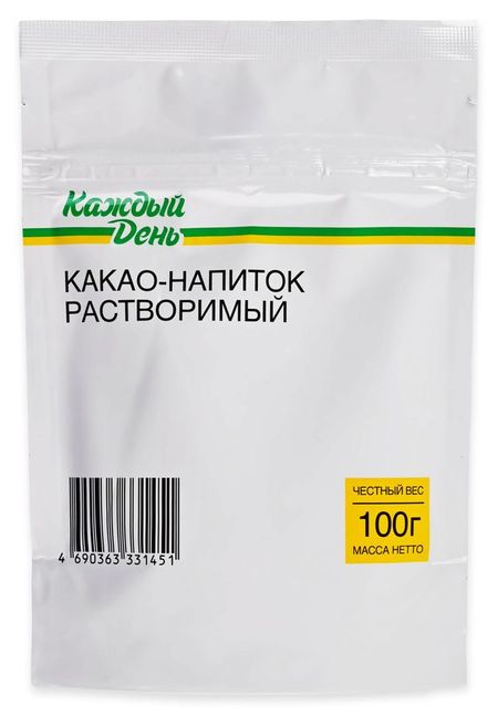 Какао-напиток растворимый Каждый день, 100 г