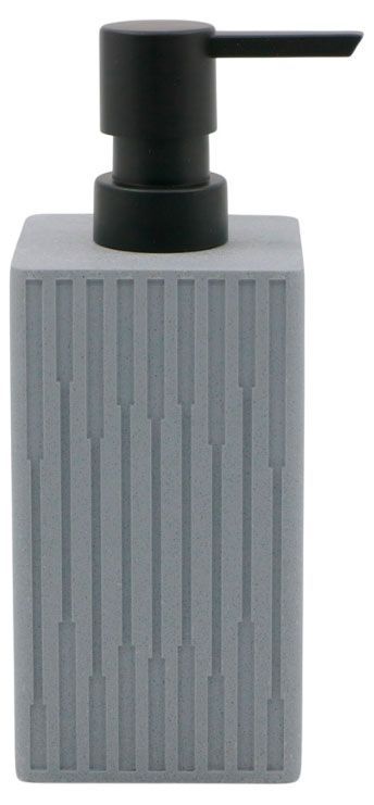 Диспенсер для мыла Actuel помповый серый, 7,2x7,2x18 см
