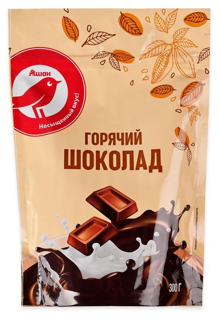 Горячий шоколад АШАН Красная птица, 300 г