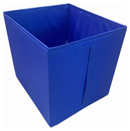 Коробка для хранения Actuel складная с ручкой синяя, 31x34x33 см