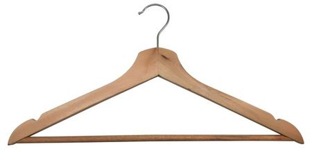 Вешалка для одежды Actuel деревянная, 43x1,2x21 см