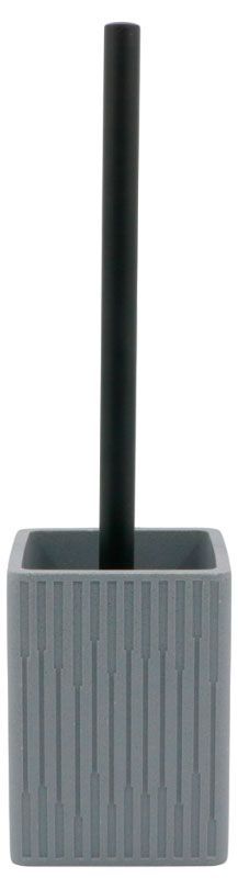 Набор для унитаза Actuel с ершиком и подставкой серый, 9,7x9,7x36,5 см