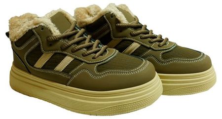 Кроссовки мужские LAADE утепленные коричневые