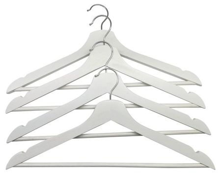 Набор вешалок для одежды Actuel деревянные 43x1,2x21 см, 4 шт