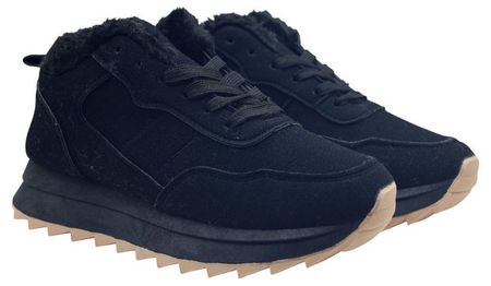 Кроссовки женские LAADE утепленные черные