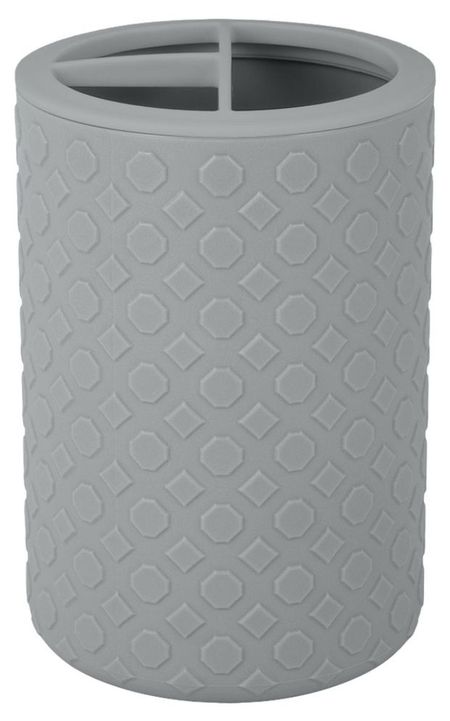 Стакан для зубных щеток Actuel разделителем серый