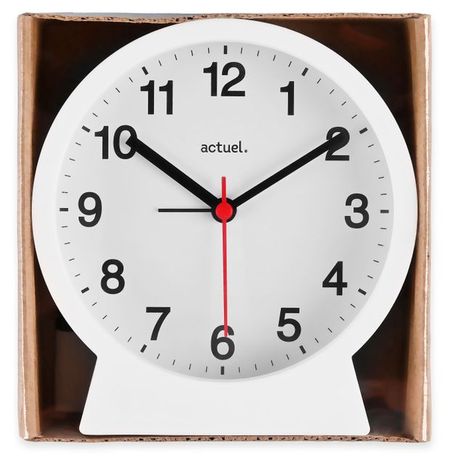 Будильник Actuel белый, 120х50 мм светлана евгеньевна гаврина самые важные тесты для дошкольников 3 4 года