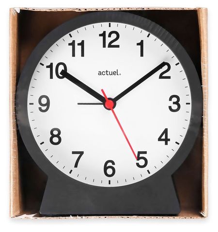 Будильник Actuel черный, 120х50 мм светлана евгеньевна гаврина самые важные тесты для дошкольников 3 4 года