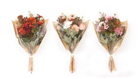 Букет хризантем роз и маргариток искусственный 40 см, 1 шт в ассортименте