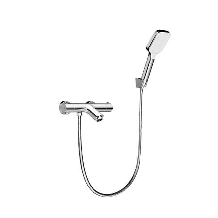 Смеситель для ванны Corsa Deco Thermo хром термостатический с коротким изливом с лейкой (FTBR01S)