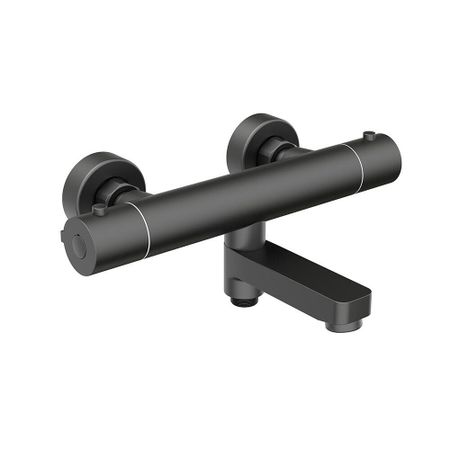 Смеситель для ванны Corsa Deco Thermo черный термостатический с коротким изливом без лейки (FTBR02SB) для творчества часовой механизм со стрелками в блистере