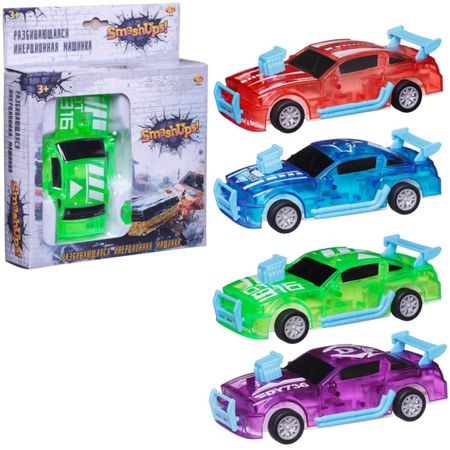 Машинка разбивающаяся ABtoys, 1:32, инерционная, 4 цвета в ассортименте