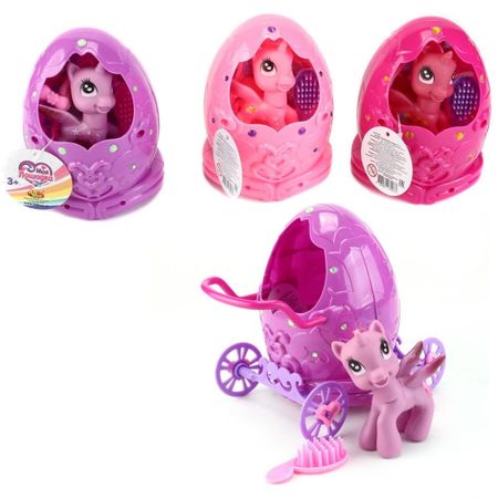Игровой набор Abtoys Моя лошадка. Домик-карета для пони с аксессуарами 3 вида