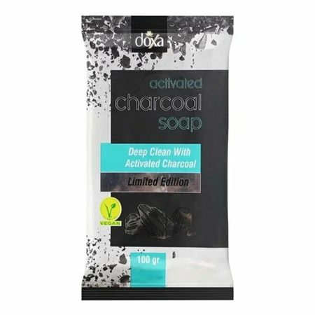 Мыло твердое кусковое Doxa c активированным углем 100г