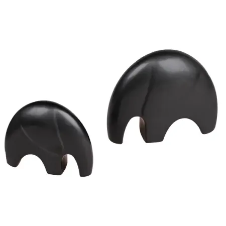 Декоративная фигура Dream River Слон керамика черный 4.5x12 см