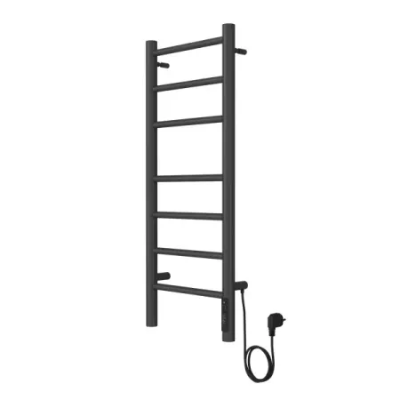 Электрический полотенцесушитель Вармо Ригель П7 300x800 мм 120 Вт с терморегулятором цвет графит