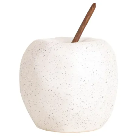 Декоративная фигура Dream River Яблоко керамика белый 8.1x11 см