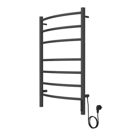 Электрический полотенцесушитель Вармо Сатурн П7 500x800 мм 120 Вт цвет графит