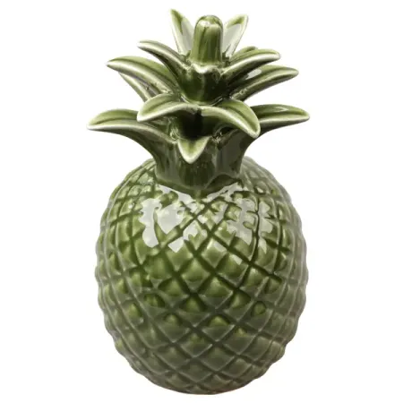 Декоративная фигура Dream River Ананас керамика зеленый 10x20 см