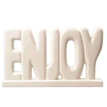 Декоративная фигура Dream River Enjoy керамика бежевый 38x21 см