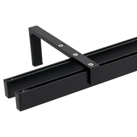 Настенный карниз двухрядный Orbis Mini 200 см металл цвет черный