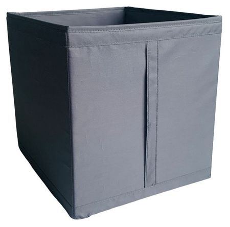 Коробка для хранения Actuel складная с ручкой серая, 31x34x33 см