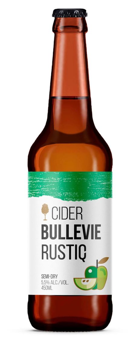 Сидр Bullevie Rustic полусухой 5,5%, 450 мл