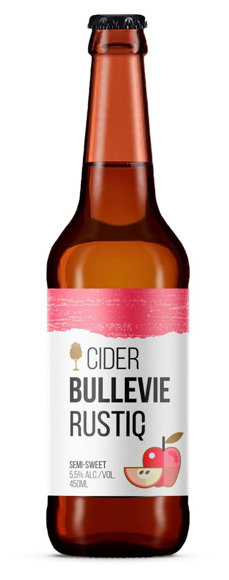 Сидр Bullevie Rustic полусладкий 5,5%, 450 мл